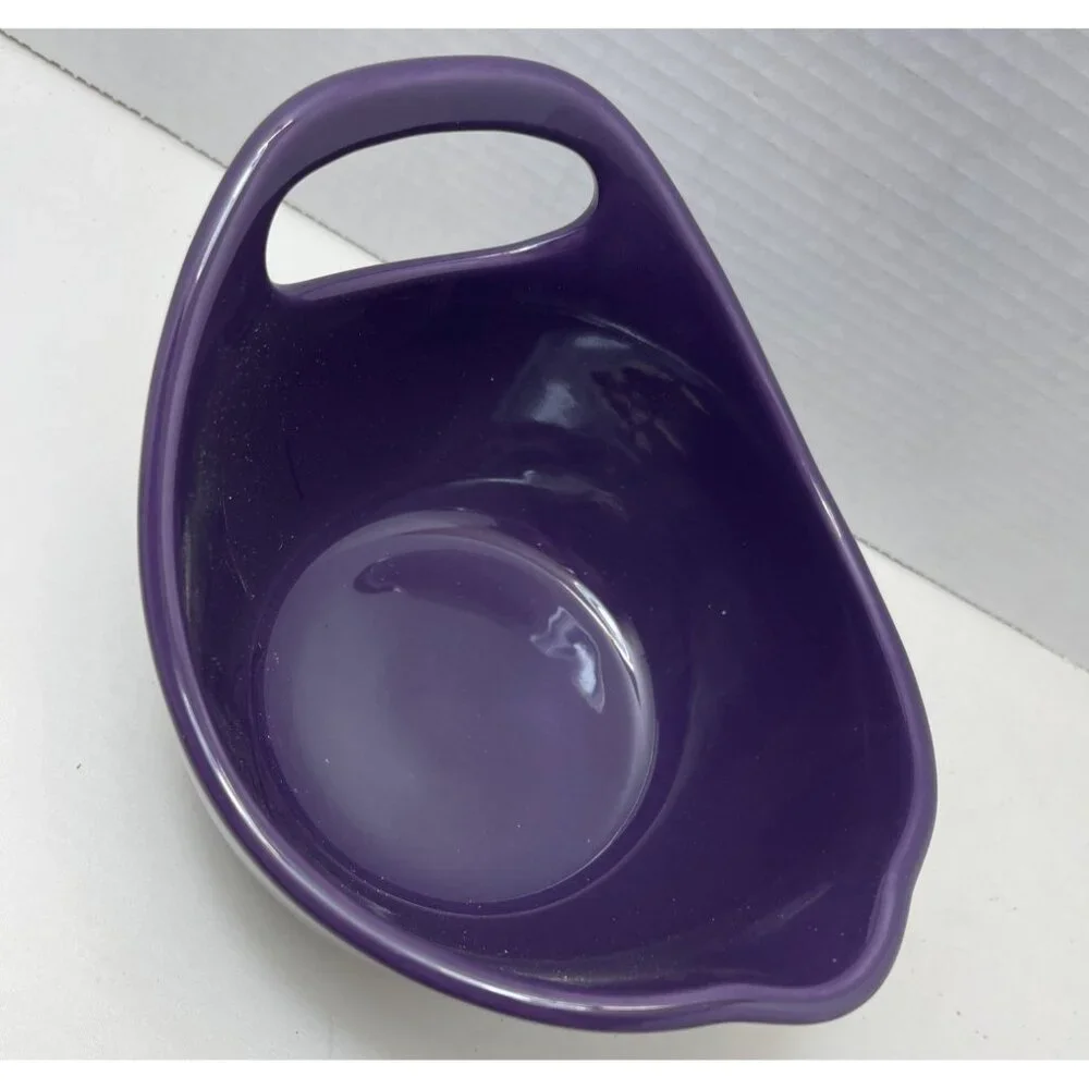 Rachael Ray 1 Quart‎ Mixing Bowl with Pour Spout and Handle Plum Purple NEW!